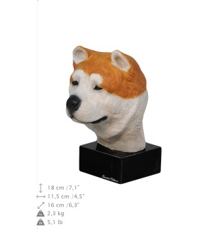 Akita ręcznie pomalowana statuetka Art-Dog